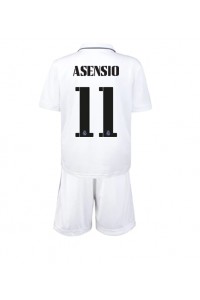 Real Madrid Marco Asensio #11 Babyklær Hjemme Fotballdrakt til barn 2022-23 Korte ermer (+ Korte bukser)